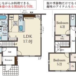 ４LDK＋駐車場２台間取