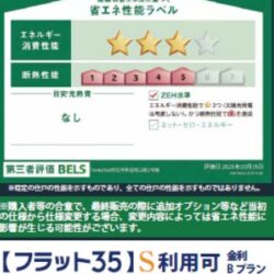 省エネ性能ラベル　省エネ性の高い建物です。