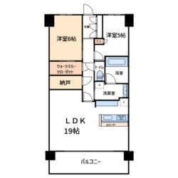 ２SLDK＋ウォークインクローゼット間取