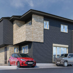 完成予想パースです間取